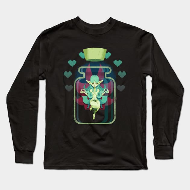 Bottled Fairy Long Sleeve T-Shirt by glenbrogan